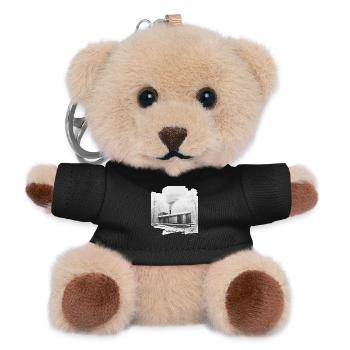 Silent Winter Modern Cabin - Teddy Keyring - black - Front