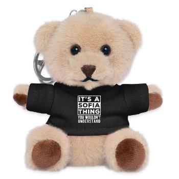 Es ist eine Sache von Sofia, die du nicht verstehen würdest - Teddy Schlüsselanhänger - Schwarz - Vorne