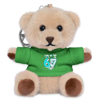 I was 6 Now Im 7 Birthday Shirt Kids 7 Birthday - Porte-clés ourson - vert - Devant