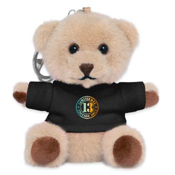 13. Geburtstag - Teddy Schlüsselanhänger - Schwarz - Vorne