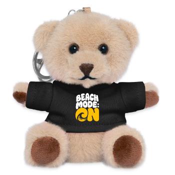 Beach Fashion Summer Wave Design - Teddy Keyring - black - Front