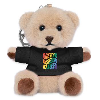 -2026-_LGBTQ_Queer_Queer_Queer_4 - Teddy Schlüsselanhänger - Schwarz - Vorne