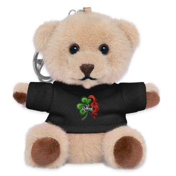 Ich bin der Redhead Shamrock St. Patricks Day - Teddy Schlüsselanhänger - Schwarz - Vorne