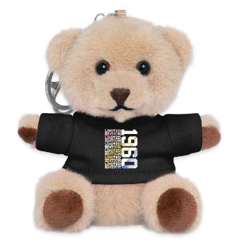 LIMITED EDITION 1960 - 66 YEARS - 66TH BIRTHDAY - Teddy Keyring - black - Front