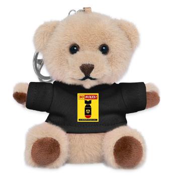 NO NUKES | Anti Nukes Weapon - Teddy Keyring - black - Front