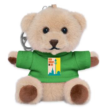 Die 3-faltigkeit der Kerb - Teddy Schlüsselanhänger - Grün - Vorne