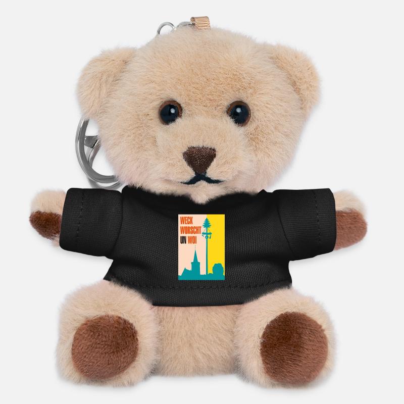 Die 3-faltigkeit der Kerb - Teddy Schlüsselanhänger - Schwarz