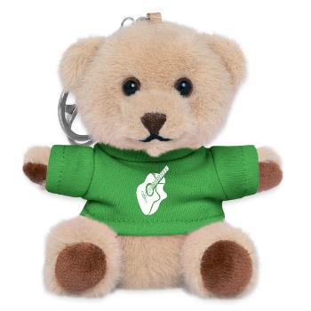 white guitar - Teddy Keyring - green - Front