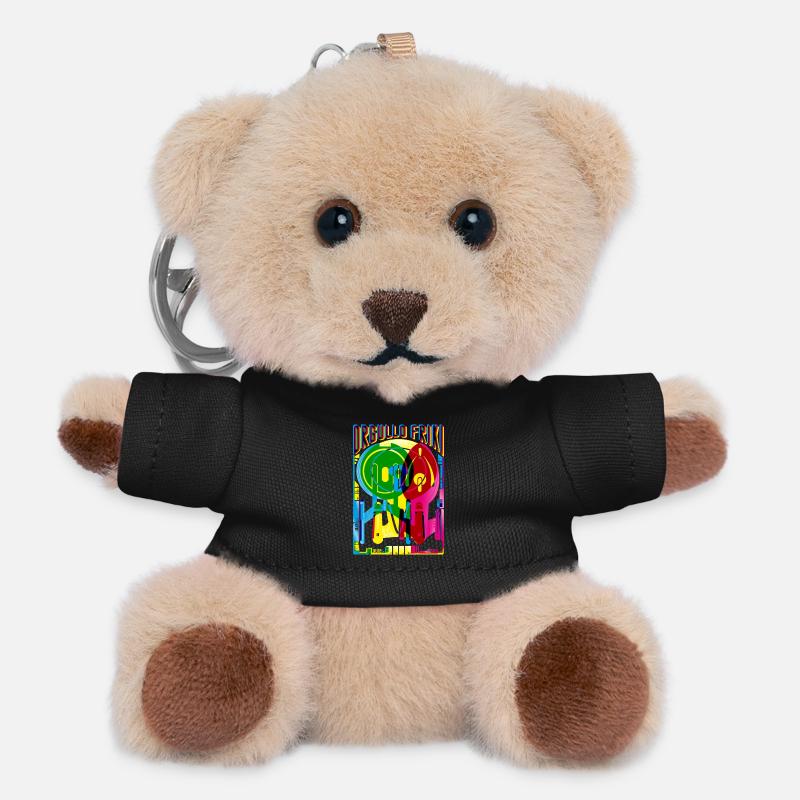 Geek pride - Teddy Keyring - black
