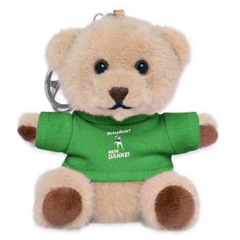 Wehrpflicht? Nein Danke! – Voice of Liberty - Teddy Schlüsselanhänger - Grün - Vorne