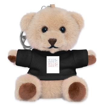 Artistic graffiti lettering Paris - Teddy Keyring - black - Front