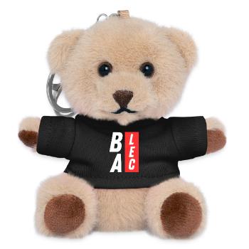 (I WONDER) BALEC, relaxed humour - Teddy Keyring - black - Front