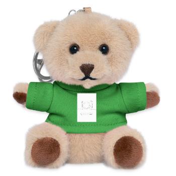 Gerichtssaal Wortspiel Minimalistisch - Teddy Schlüsselanhänger - Grün - Vorne