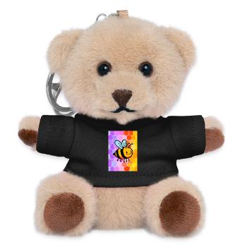 Biene - Teddy Schlüsselanhänger - Schwarz - Vorne