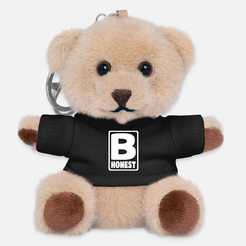 B Honest - Teddy Keyring - black