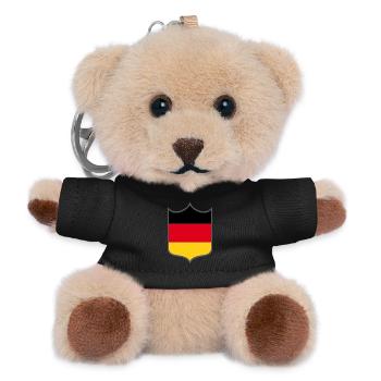 Germany Flag Coat of Arms - Teddy Keyring - black - Front