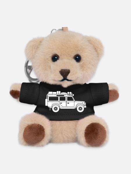 Defender D110-White - Teddy Schlüsselanhänger - Schwarz