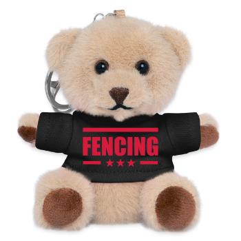 Fencing - Teddy Keyring - black - Front
