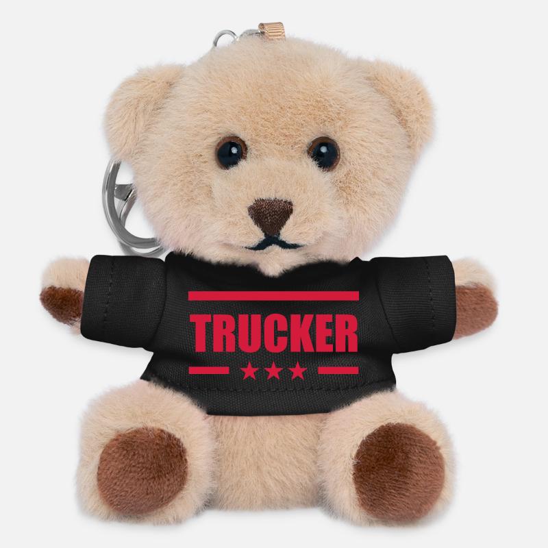 Trucker - Porte-clés ourson - noir