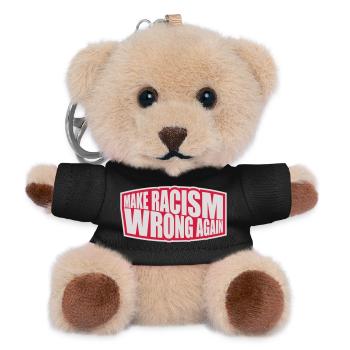 make racism wrong again - Teddy Schlüsselanhänger - Schwarz - Vorne