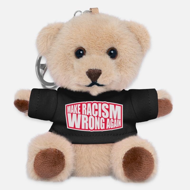make racism wrong again - Teddy Schlüsselanhänger - Schwarz
