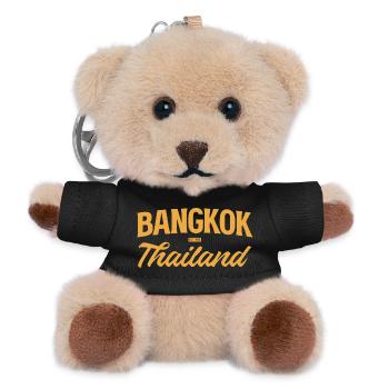 Bangkok Thaïlande Froit rétro - Porte-clés ourson - noir - Devant