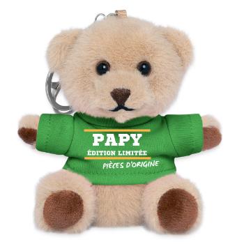 Humor Opa limitierte Auflage, Originalteile - Teddy Schlüsselanhänger - Grün - Vorne