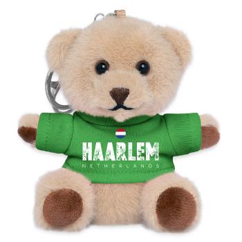 Haarlem Distressed Logo - Teddy Keyring - green - Front