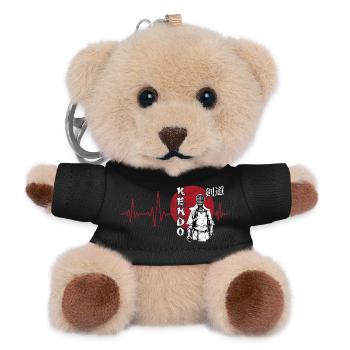 Kendo Japanische Schwertkunst - Teddy Schlüsselanhänger - Schwarz - Vorne