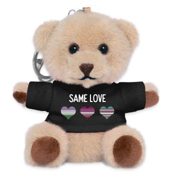LGBTQ Pride Month - Same Love - Teddy Keyring - black - Front