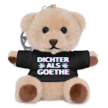 Cannabis Goethe - Teddy Schlüsselanhänger - Schwarz - Vorne