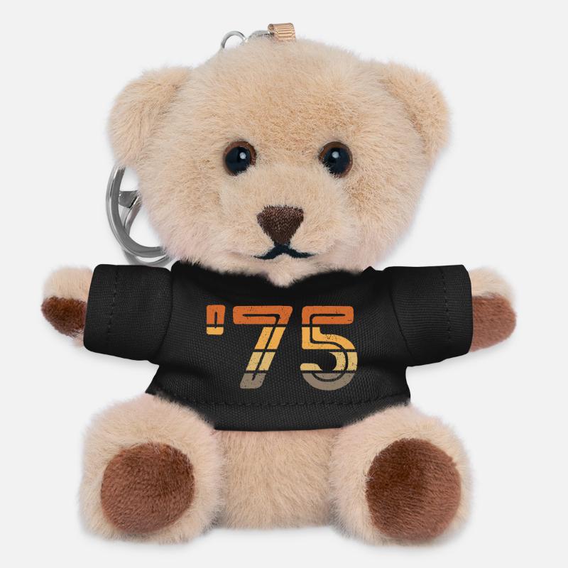 Year '75 - 1975 - Teddy Schlüsselanhänger - Schwarz
