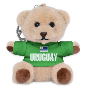 Ich liebe Uruguay, hergestellt in Uruguay - Teddy Schlüsselanhänger - Grün - Vorne