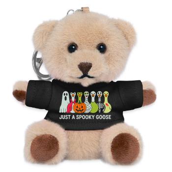Just A Spooky Goose Halloween Vibes - Teddy Keyring - black - Front