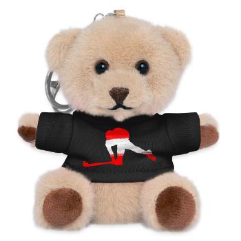 Hockey Austria - Teddy Keyring - black - Front