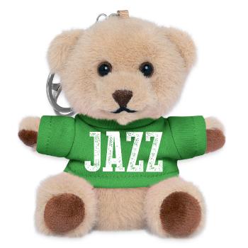 Jazz Distressed Typography Tee - Teddy Keyring - green - Front