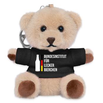 Bundesinstitut für Lecker Bierchen - Teddy Schlüsselanhänger - Schwarz - Vorne