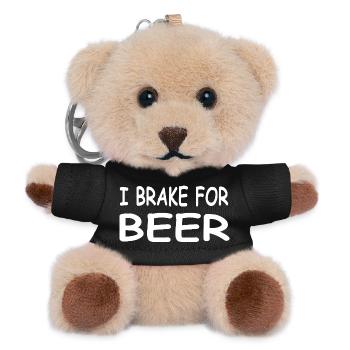 Bière - Porte-clés ourson - noir - Devant