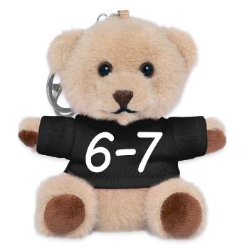 67 - Teddy Schlüsselanhänger - Schwarz - Vorne