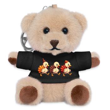 Thanksgiving Truthahn Baby - Teddy Schlüsselanhänger - Schwarz - Vorne