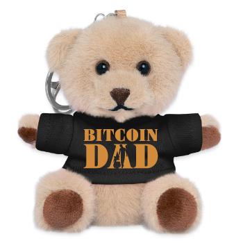 Bitcoin Dad - Teddy Schlüsselanhänger - Schwarz - Vorne