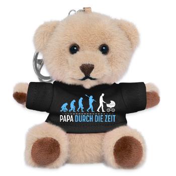 Father-to-be DADDY THROUGH TIME Funny - Teddy Keyring - black - Front