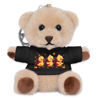 Thanksgiving Truthahn Baby - Teddy Schlüsselanhänger - Schwarz - Vorne