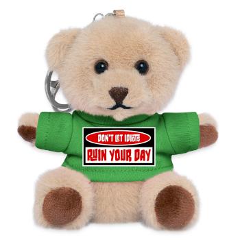 Don't Let Idiots Ruin Your Day Lustig Sarkastisch - Teddy Schlüsselanhänger - Grün - Vorne