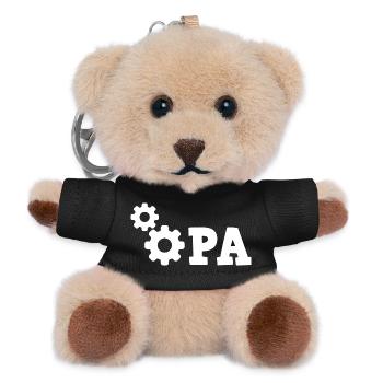 Grandpa Gear Repair - Mechanic Repair Car - Teddy Keyring - black - Front