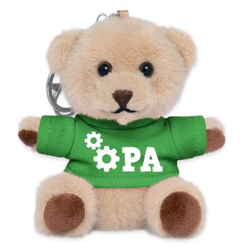 Grandpa Gear Repair - Mechanic Repair Car - Teddy Keyring - green - Front
