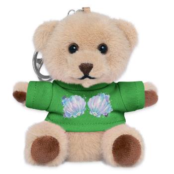 Meerjungfrau Karneval Kostüm Damen Fasching  - Teddy Schlüsselanhänger - Grün - Vorne