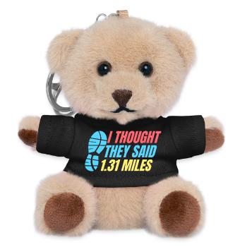Running Run They Said 1.31 Miles Marathon Runner - Teddy Keyring - black - Front
