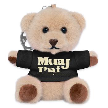 Muay thai - Teddy Keyring - black - Front