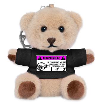 Danger - Porte-clés ourson - noir - Devant